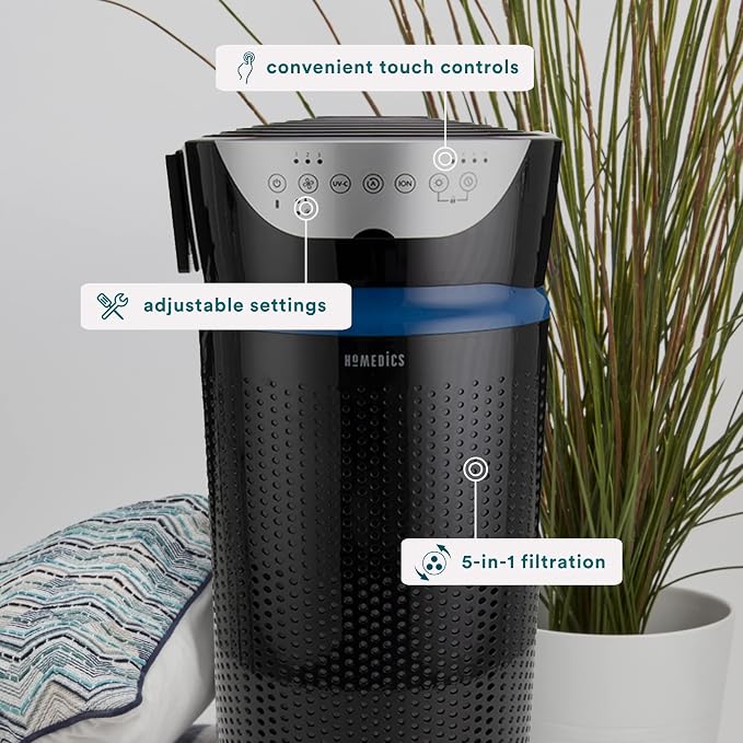 Homedics 5-in-1 UV-C Air Purifier - Image 3