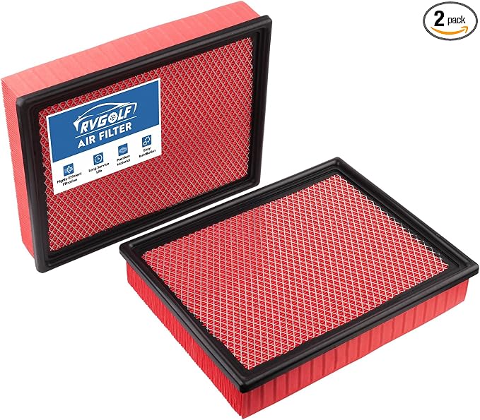 2PCS Engine Air Filter Fit for Silverado 1999-2019, Suburban 2000-2019 by RVgolf