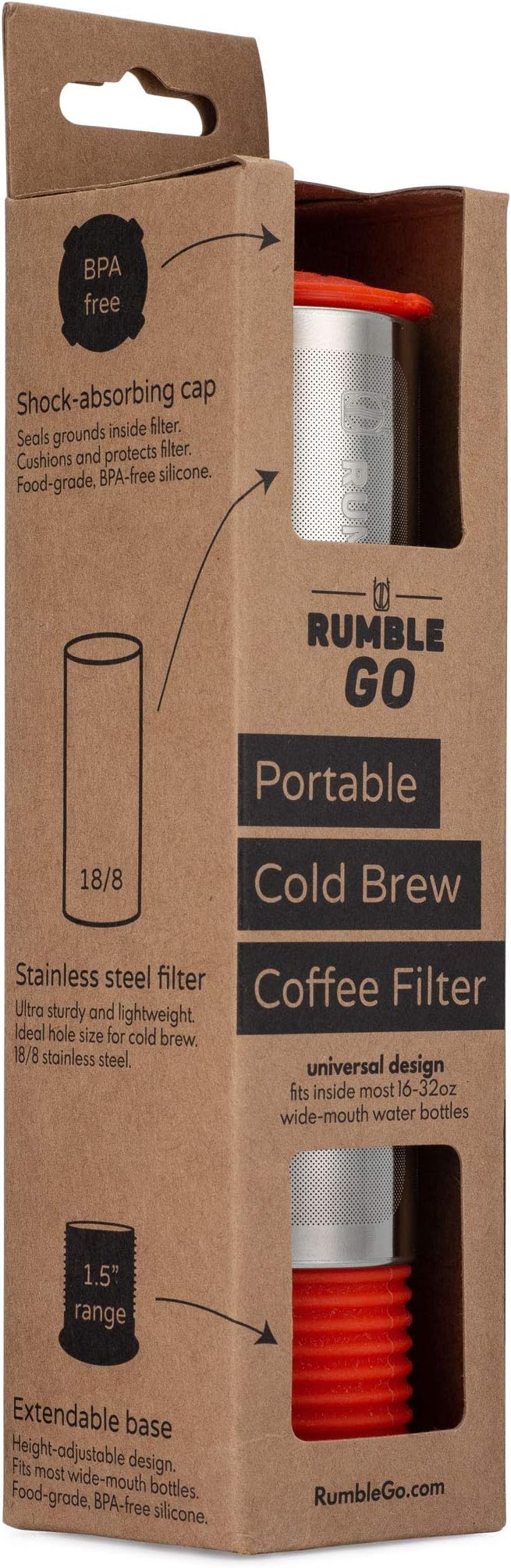 Rumble Go: Portable Cold Brew Coffee Filter - Image 2