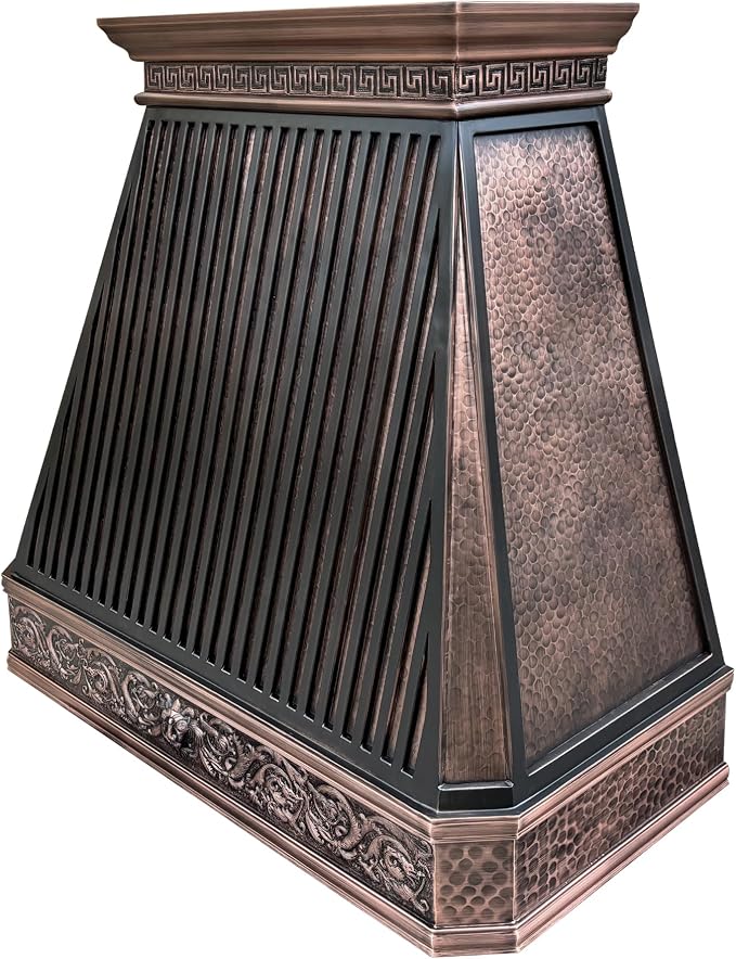 CT Copper Tailor Copper Vent Hood Island Mount, 1150 CFM Exhaust Fan, Stainless - Image 3
