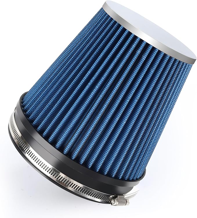 6" 152mm Cold Air Intake Filter Clamp-On Replacement High Flow Inlet Air Filter by DrivewithConfidence