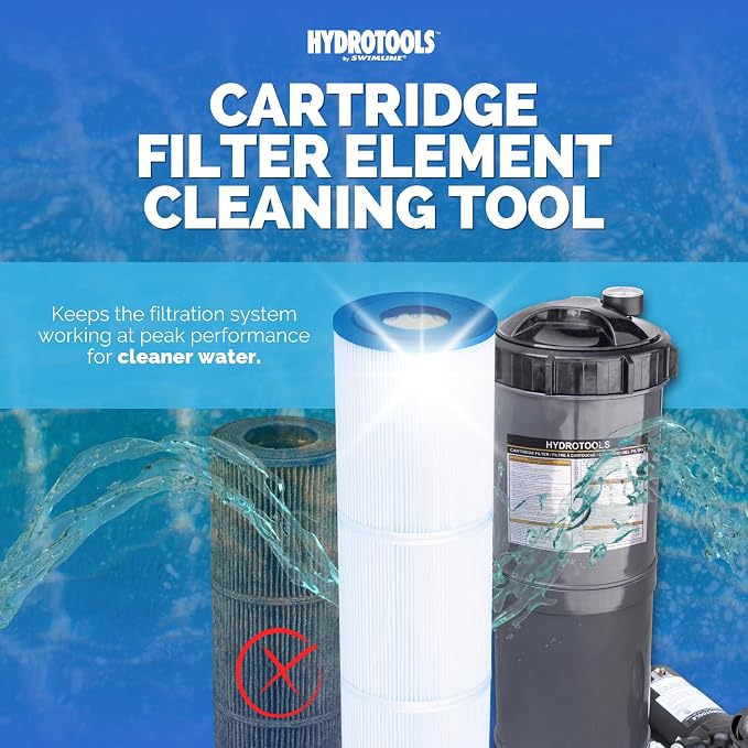 SWIMLINE HYDROTOOLS Cartridge Filter Cleaner Tool | 10-Nozzle Jet Spray Head | - Image 2