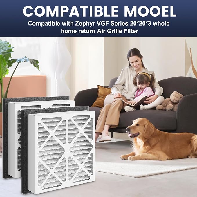 2 Pack 20x20x3 furnace filter MERV-13 Pleated Air Filter Replacement Compatible - Image 4