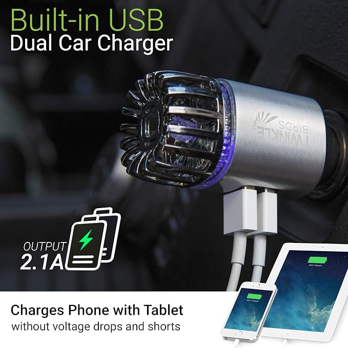 Car Air Purifier Ionizer - 12V Plug-in Ionic Anti-Microbial Car Deodorizer - - Image 4