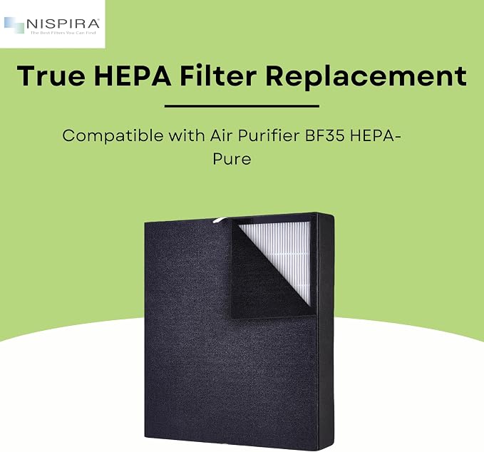 Nispira True HEPA Activated Carbon Pre Filter Replacement Compatible - Image 2