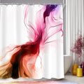 Cinbloo Colorful Multicolor Rainbow 60Wx72H Shower Curtain Abstract Modern Ombre Marble Ink Art Minimalist Bathroom Curtain Set Elegant Pretty Aesthetic Women Neutral Bath Bathroom Accessories Decor