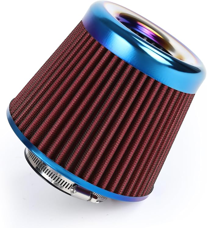 Universal Cold Air Intake Filter Clamp-On Replacement Air Filter Flange by DrivewithConfidence