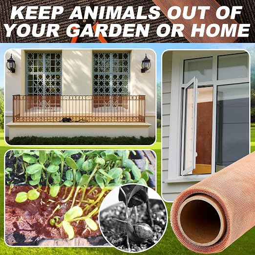 Zonon 99.9% Pure Copper Mesh Screen 36 Inch x 12 ft 16x16 Mesh Copper Roll Wire - Image 4