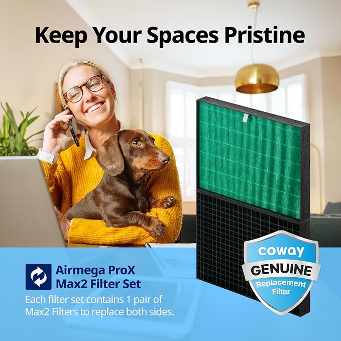 COWAY Airmega ProX Genuine Replacement Filter Set, HEPA Filter and Active - Image 3