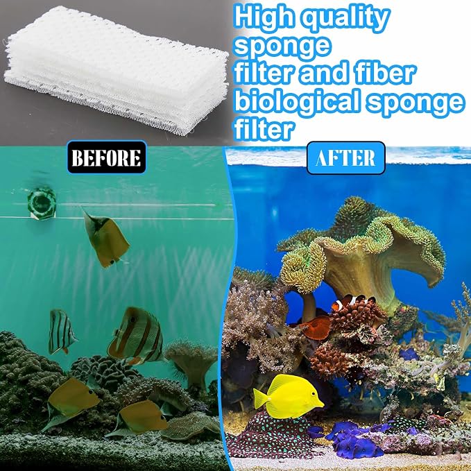 Maxcheck 10 Pcs Biological Filter Screens Bio-Screen Pad Filter Pad - Image 5