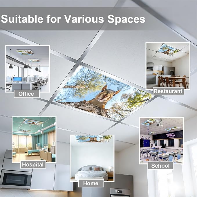 4 Pack 2x4 FT Magnetic Fluorescent Light Covers, Ceiling Light Filters - Image 4