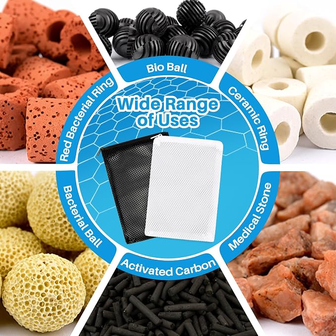 MAQIHAN 10pcs Aquarium Filter Media Bags - Image 2