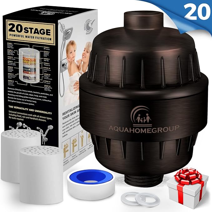 AquaHomeGroup 20 Stage Shower Head Filter - Image 2