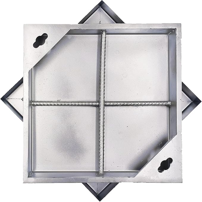 16x16 in Invisible Stainless Steel Manhole Cover and Frame by DuuMuut