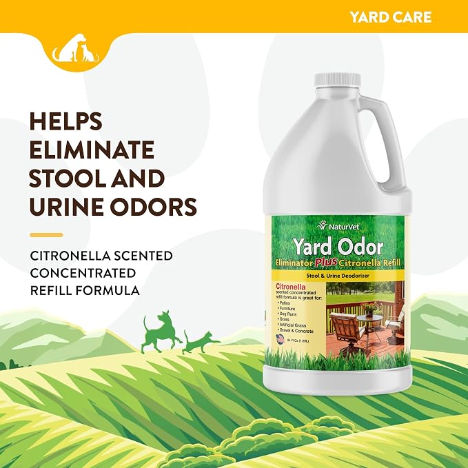 NaturVet – Yard Odor Eliminator Plus Citronella Spray – Eliminate Stool and - Image 2