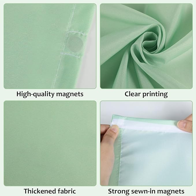 QOUBAI 12PCS Fluorescent Light Covers, 4 x 2 Feet Magnetic Light Cover - Image 3