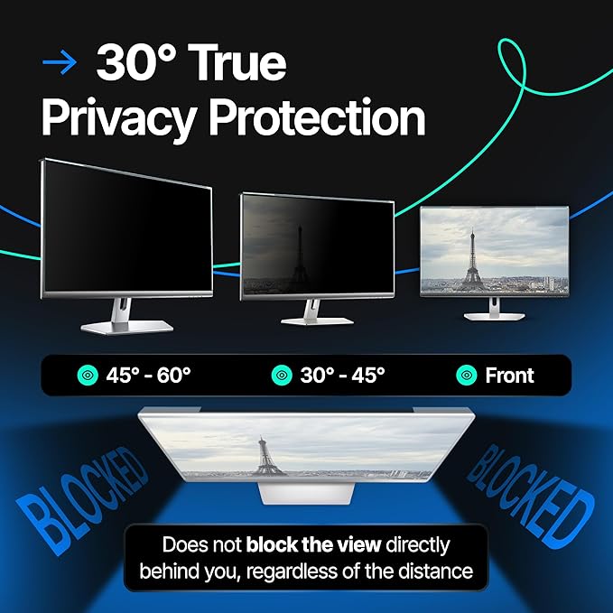 Universal Acrylic 23, 24 Inch Computer Privacy Screen Filter - Image 3