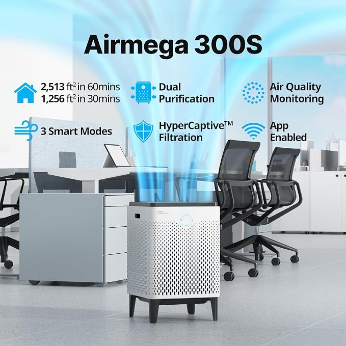 Coway Airmega 300S App-Enabled Smart Air Purifier, True HEPA Air Purifier - Image 2