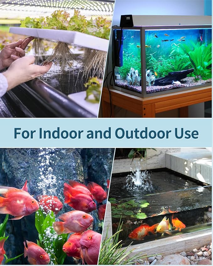 Pawfly Aquarium Air Pump with Nano Bio Sponge Filter Kit Air Control Valve - Image 6