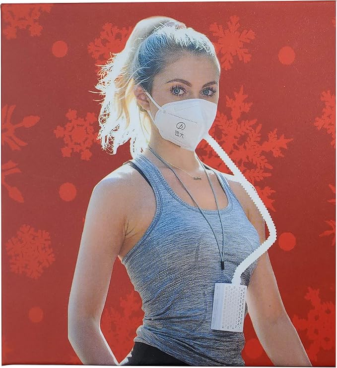 BROAD Holiday Edition AirPro Mask Rechargeable Electrical Air Purifying by BROADUSACLEANAIR