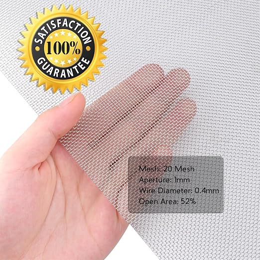 Valchoose 1 Piece Woven 304 Stainless Steel Mesh 14.6" X11.4", Hard & Never - Image 8