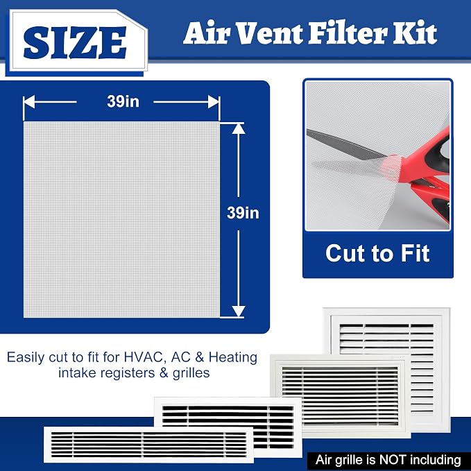 Air Vent Filter Kit, Easy Air Flow, Air Vent Filters - Image 2