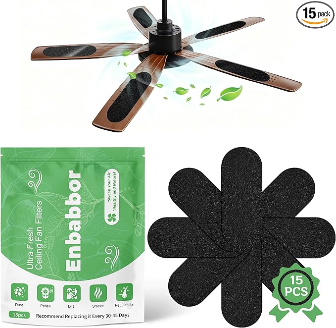 Enbabbor Activated Carbon Fiber Cotton Ceiling Fan Filters, Traps Household by PestBugsRepellent