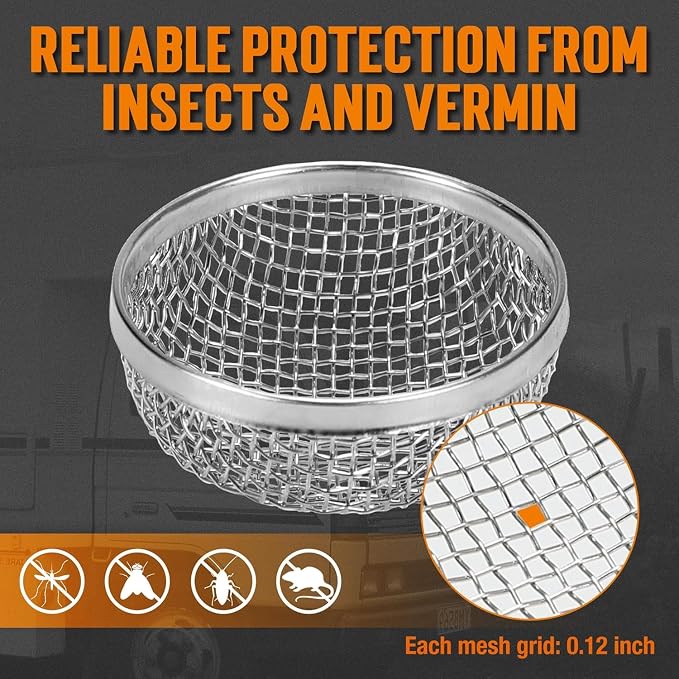 TONDA RV Furnace Vent Screen, Bug Screens Heater Vent Cover - Image 4