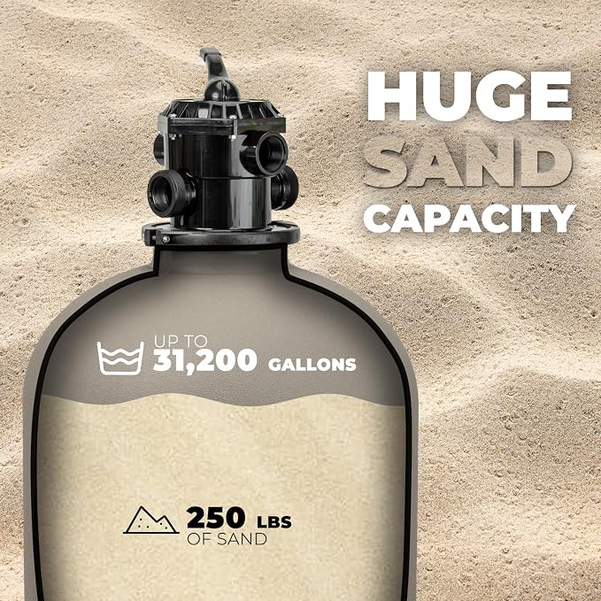 XtremepowerUS 22" Sand Filter Swimming Pool Sand Filter - Image 4