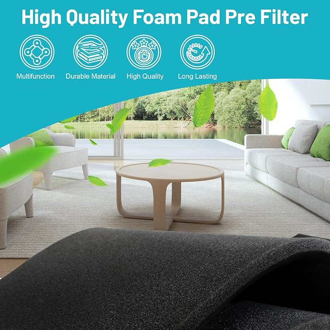 Cut to Fit Foam Pad Pre Filter, Filter Replacement - Image 3