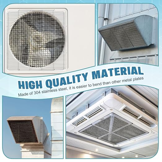 SATINIOR 2 Packs 11.8 x 39.3 Inch 304 Stainless Steel Woven Wire Mesh Fine - Image 6
