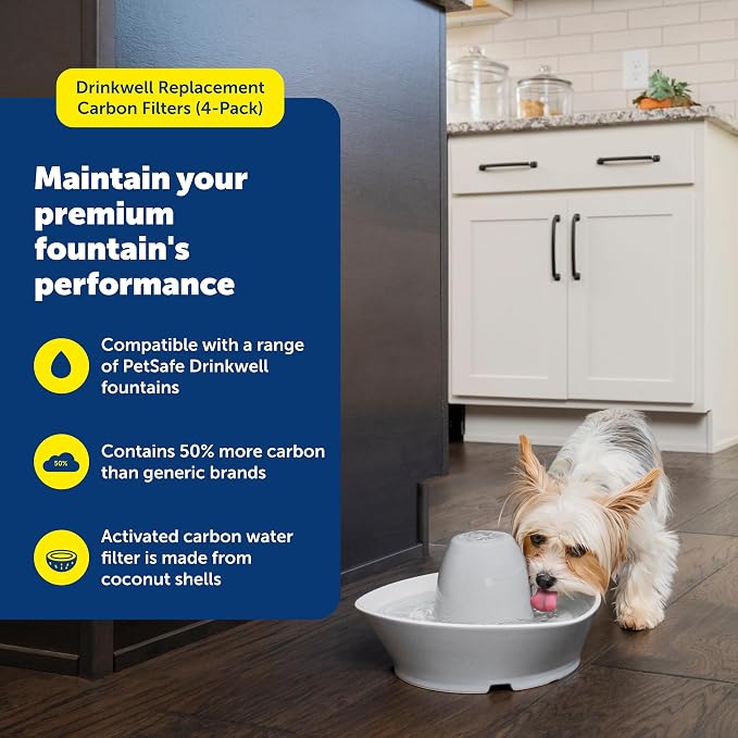 PetSafe Drinkwell Replacement Carbon Filters, Dog and Cat Ceramic Water - Image 2
