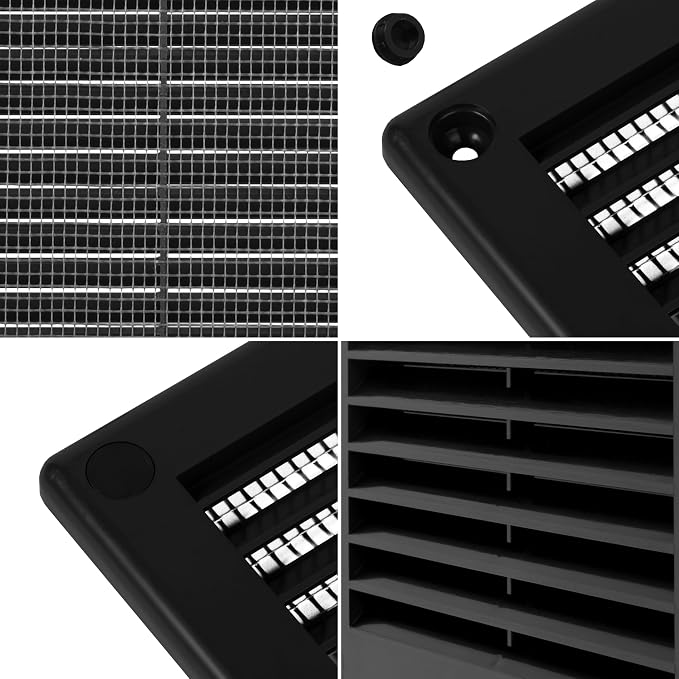 Repa Market 12 x 12 Inch Black Square Air Vent Cover - Image 7