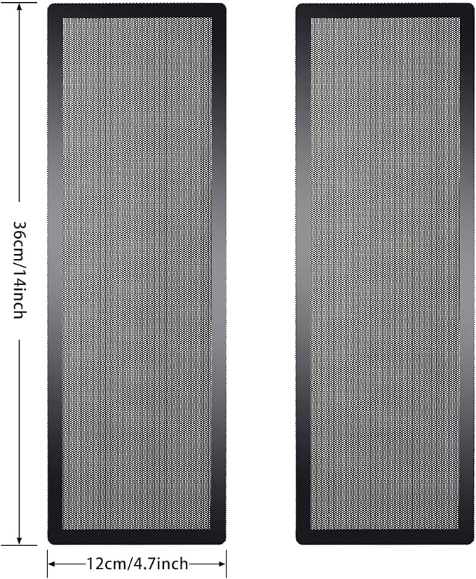 360x120mm PC Case Dust Mesh Filter, Magnetic Frame Computer Fan Dust Mesh PC - Image 2