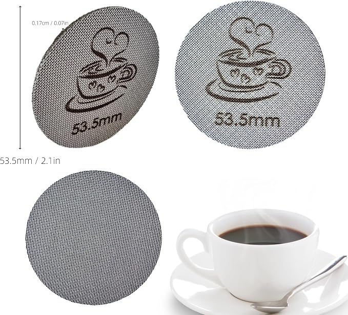 Espresso Puck Screen for 54mm Portafilter Basket, 1.7mm Thickness Made - Image 2