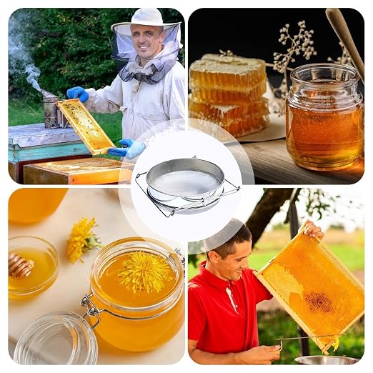 Honey Separator, Stainless Steel Double Sieve, Beekeeping Honey Harvesting - Image 4