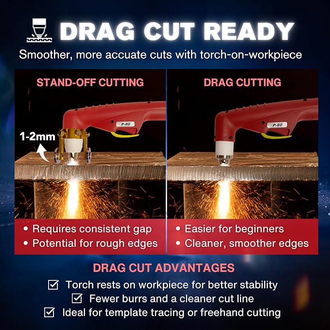 LTP8500 | 85A HF Pilot Arc Plasma Cutter, Drag-Cut Enabled, 220V Single-Phase - Image 2