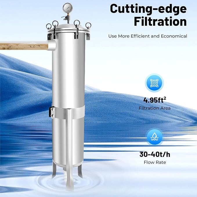 2" NPT Fluid Filter, 304 Stainless Steel - Image 3