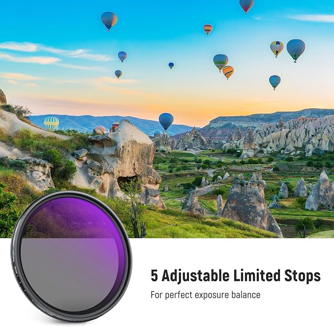 NEEWER 72mm ND2-32 Variable ND Filter - Image 2
