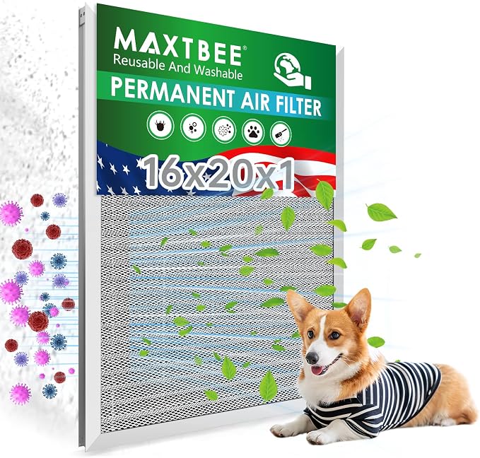 16x20x1 Air Filter Electrostatic Filter Reusable Washable HVAC AC Furnace Filter by Unknown