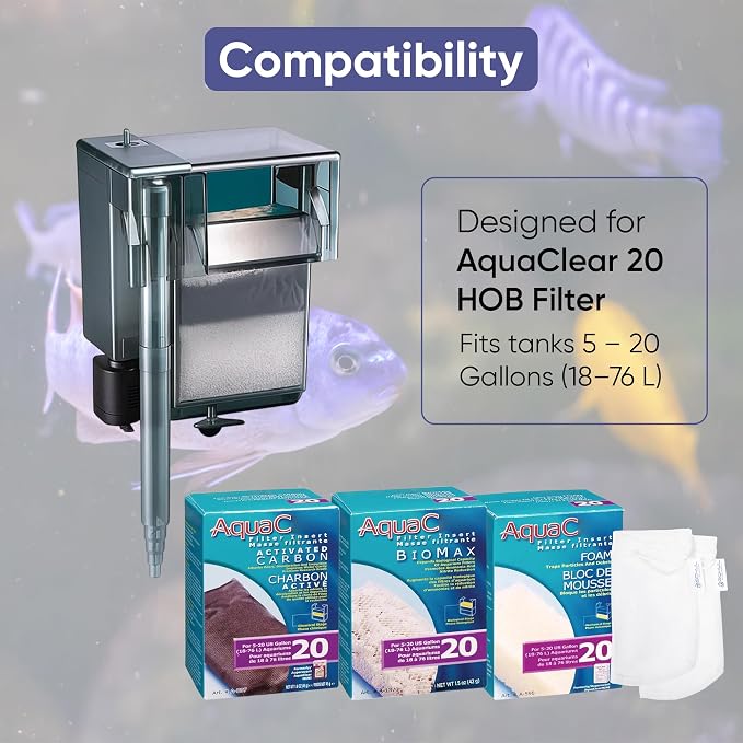 AquaClear 20 HOB Maintenance & Replacement Filter Media Kit, Including Gokul - Image 5