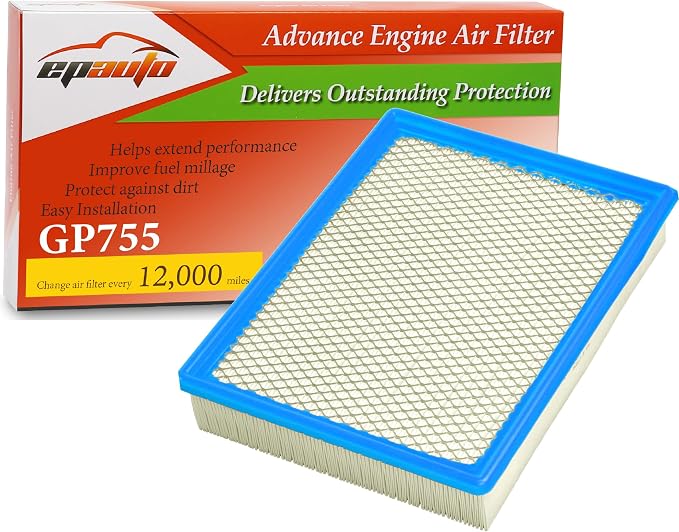 EPAuto GP755 Engine Air Filter, Replacement by EPAuto