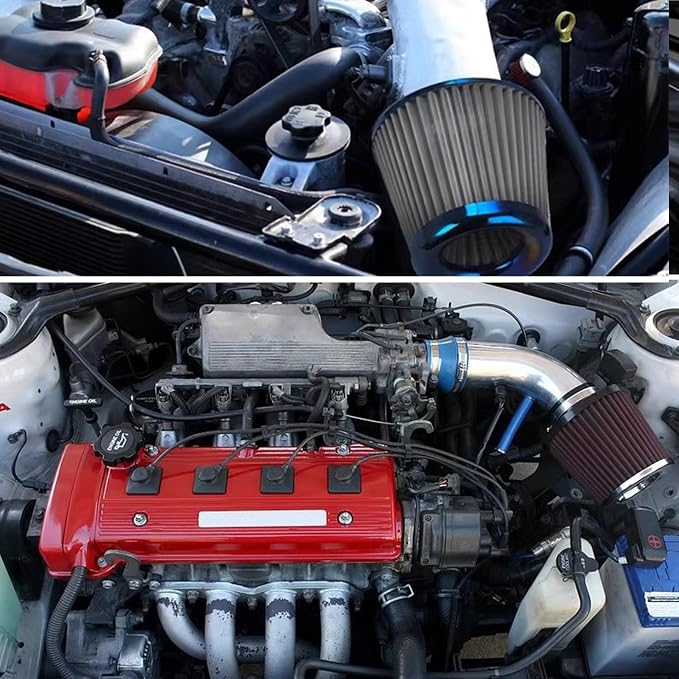 Cold Air Intake Filter High Performance Washable Filter Clamp-On Replacement - Image 7