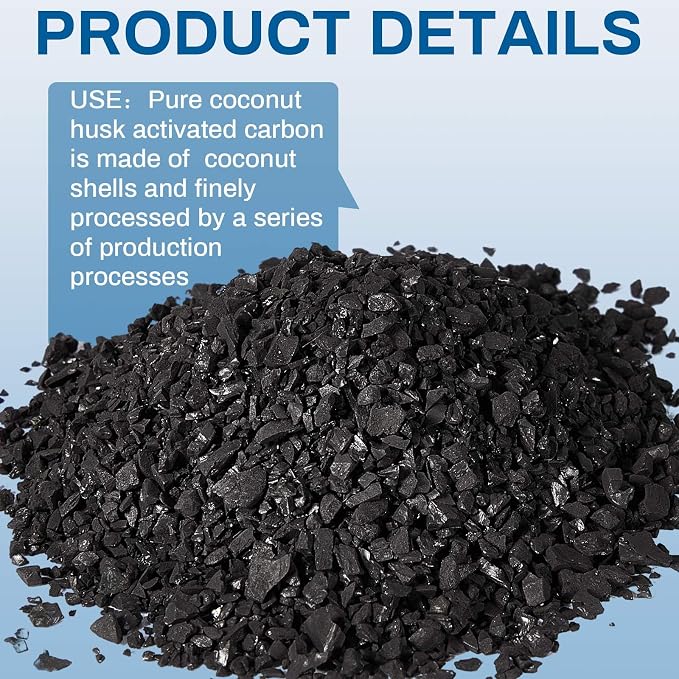 Timgle Bulk Water Air Filter Activated Charcoal Coconut Hull Granular Activated - Image 3