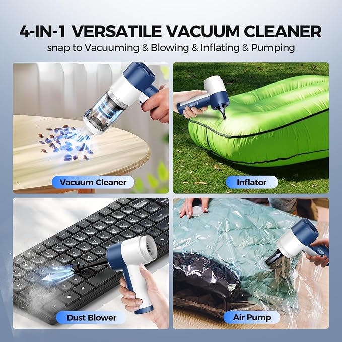Handheld Vacuum Cordless, 16000PA High Power Car Vacuum - Image 3