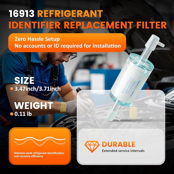 2-Pack Replacement Filters for OEM 16913 Refrigerant Identifier: Compatible - Image 2