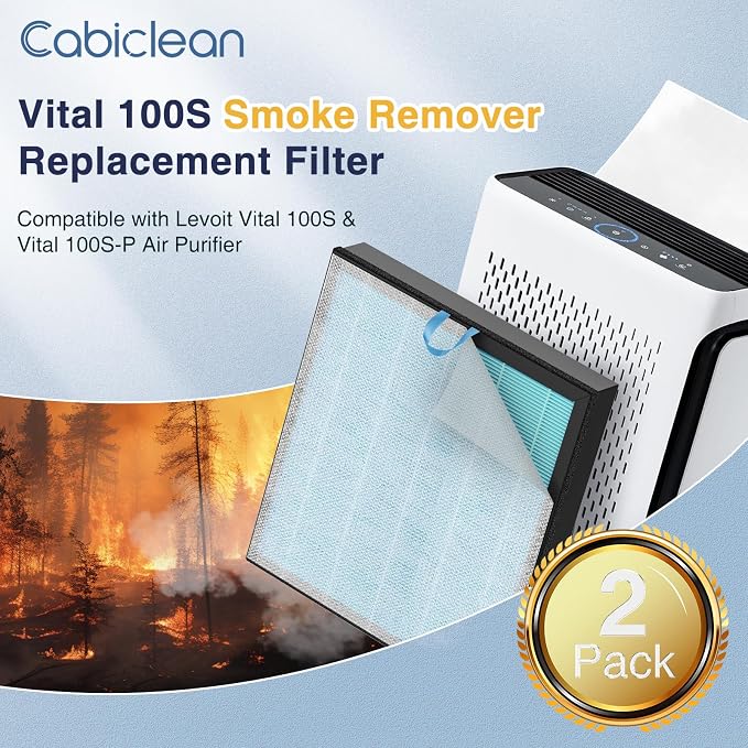 Vital 100S-P Smoke Remover Replacement Filter Compatible - Image 2