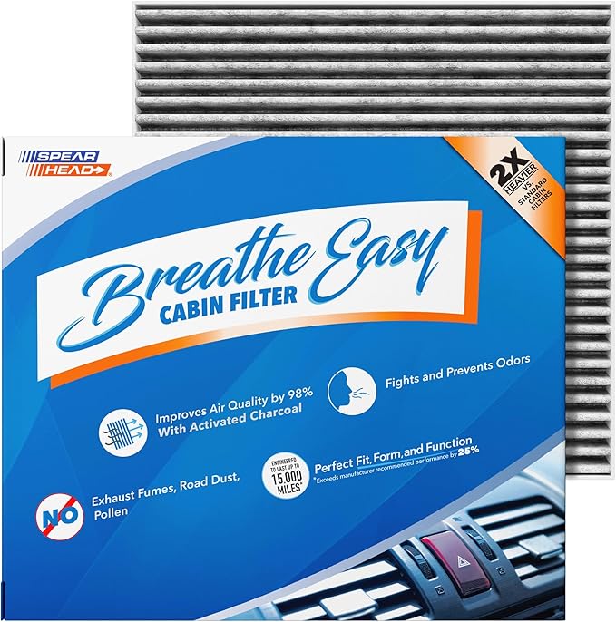 Spearhead Odor Defense Breathe Easy AC & Heater Cabin Filter | Fits 2020-2025 by SPEARHEAD