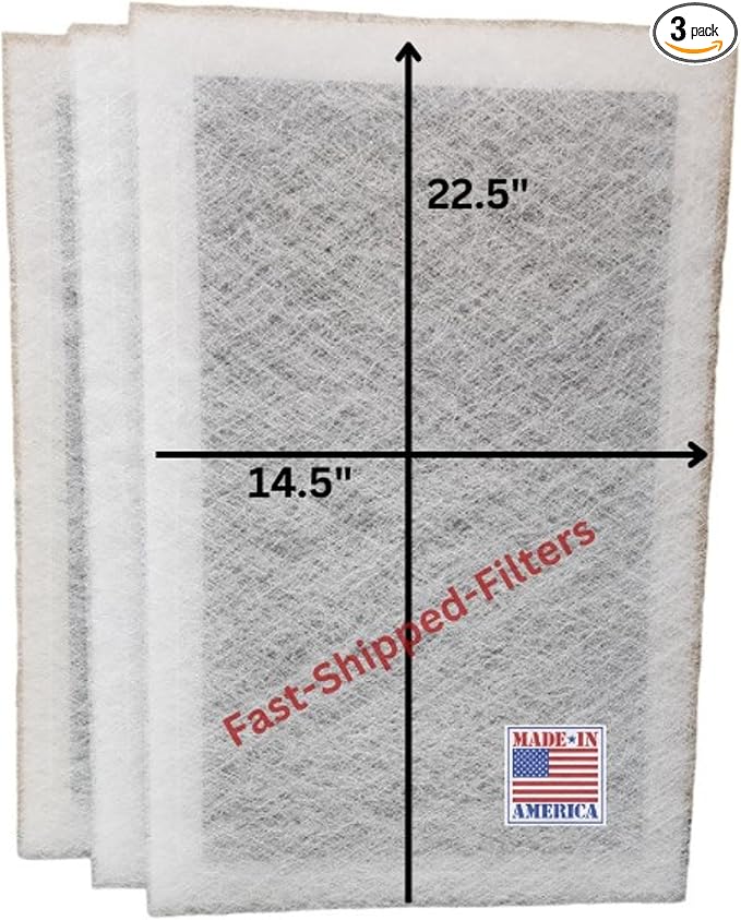 Fast-Shipped-Filters 3 Pack 16x25 Replacement Filter Pads Compatible by Unknown