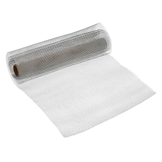 PATIKIL 40" L x 10" W Woven Wire Mesh, 10 Mesh 316L Stainless Steel Air Vent by PATIKIL